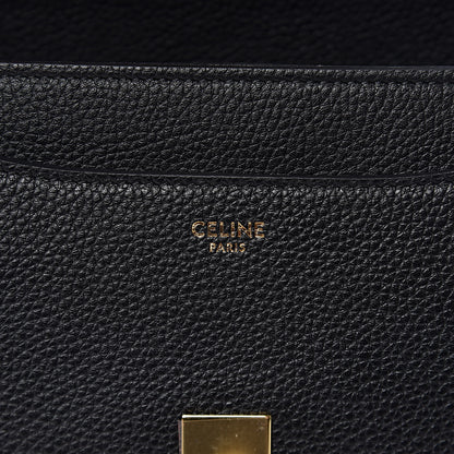 Celine Grained Calfskin Small 16 Top Handle Bag Black 6 of 9