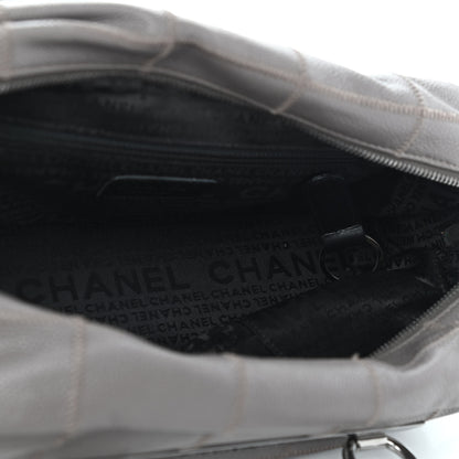 Chanel Caviar Square Stitched Bowler Grey 4 of 4