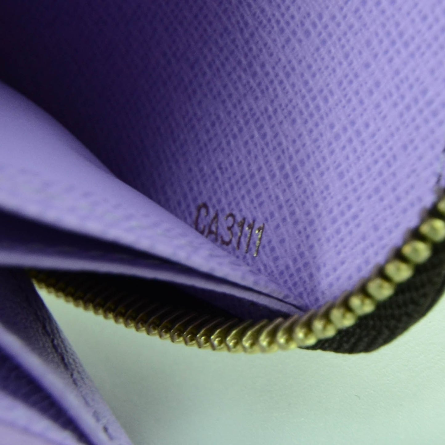 Damier Ebene Illustre Zippy Wallet Violet