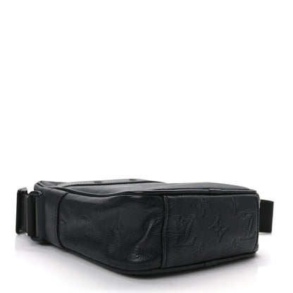 Louis Vuitton Calfskin Monogram Shadow Danube PM Black 4 of 12