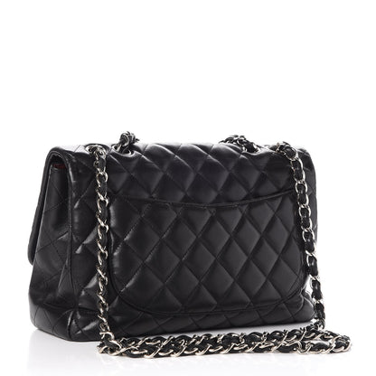 Chanel Lambskin Quilted Jumbo Single Flap Black 3 of 7