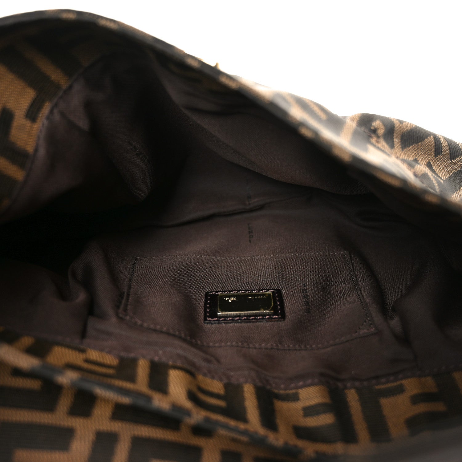 Fendi Zucca Small Chef Shoulder Bag Tobacco 4 of 8
