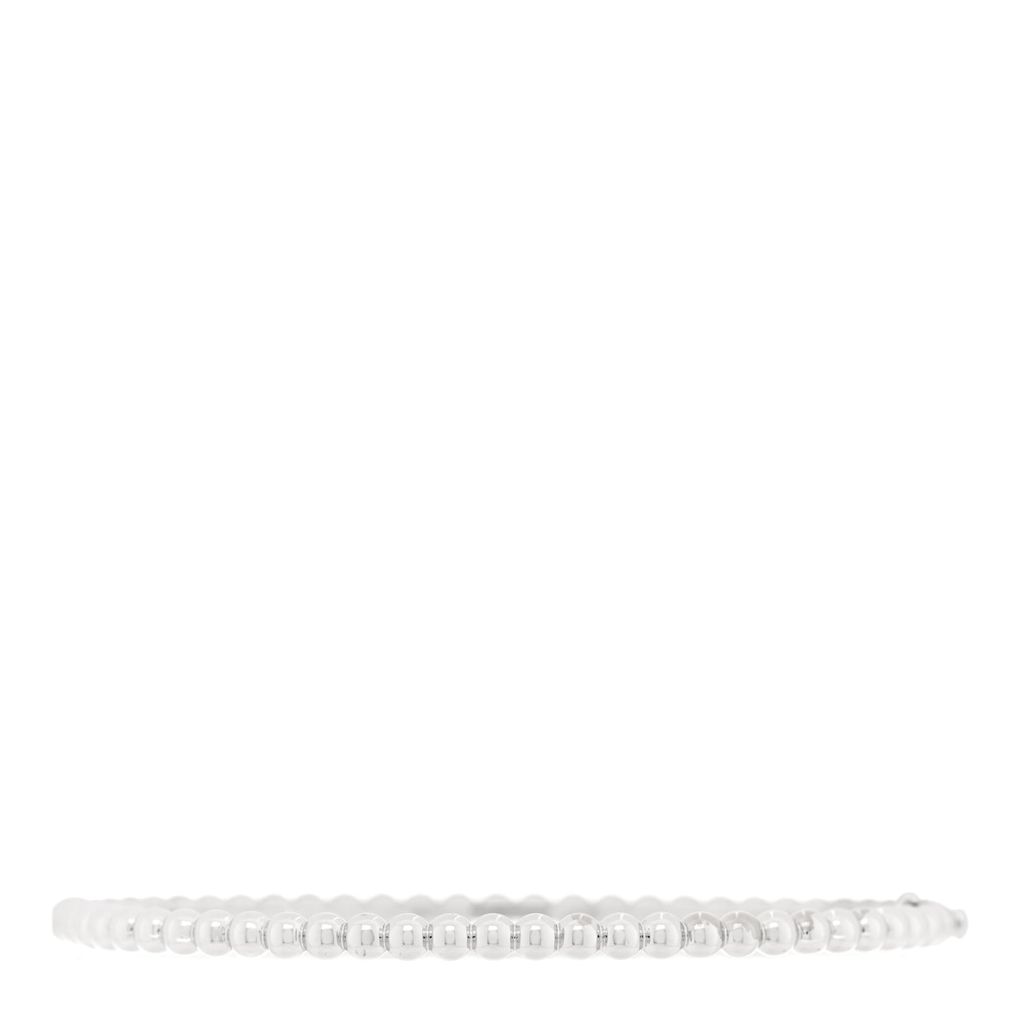 18K White Gold Perlee Pearls of Gold Bracelet L