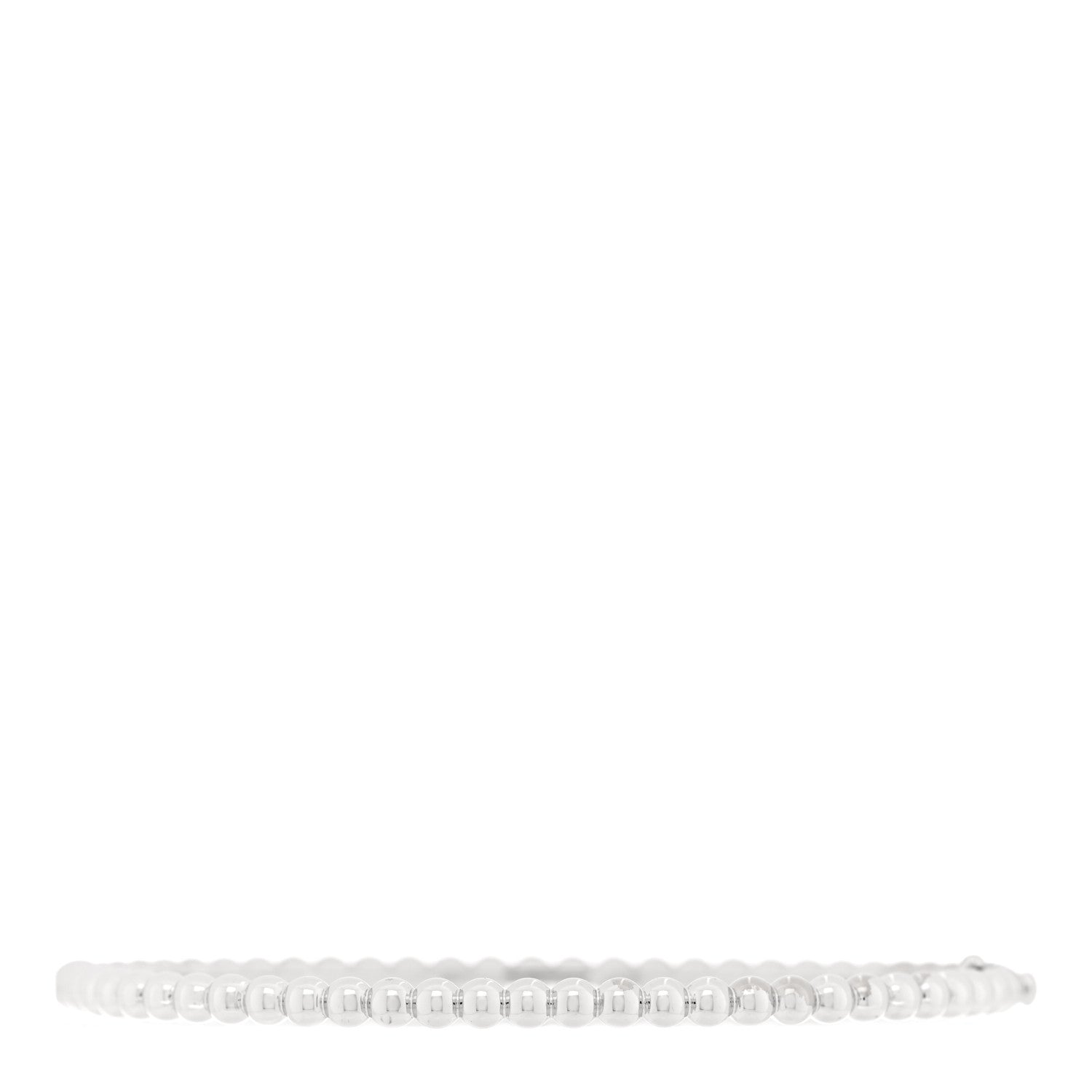 Van Cleef & Arpels 18K White Gold Perlee Pearls of Gold Bracelet L 1 of 3