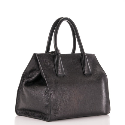 Prada Vitello Daino Tote Nero Black 3 of 9