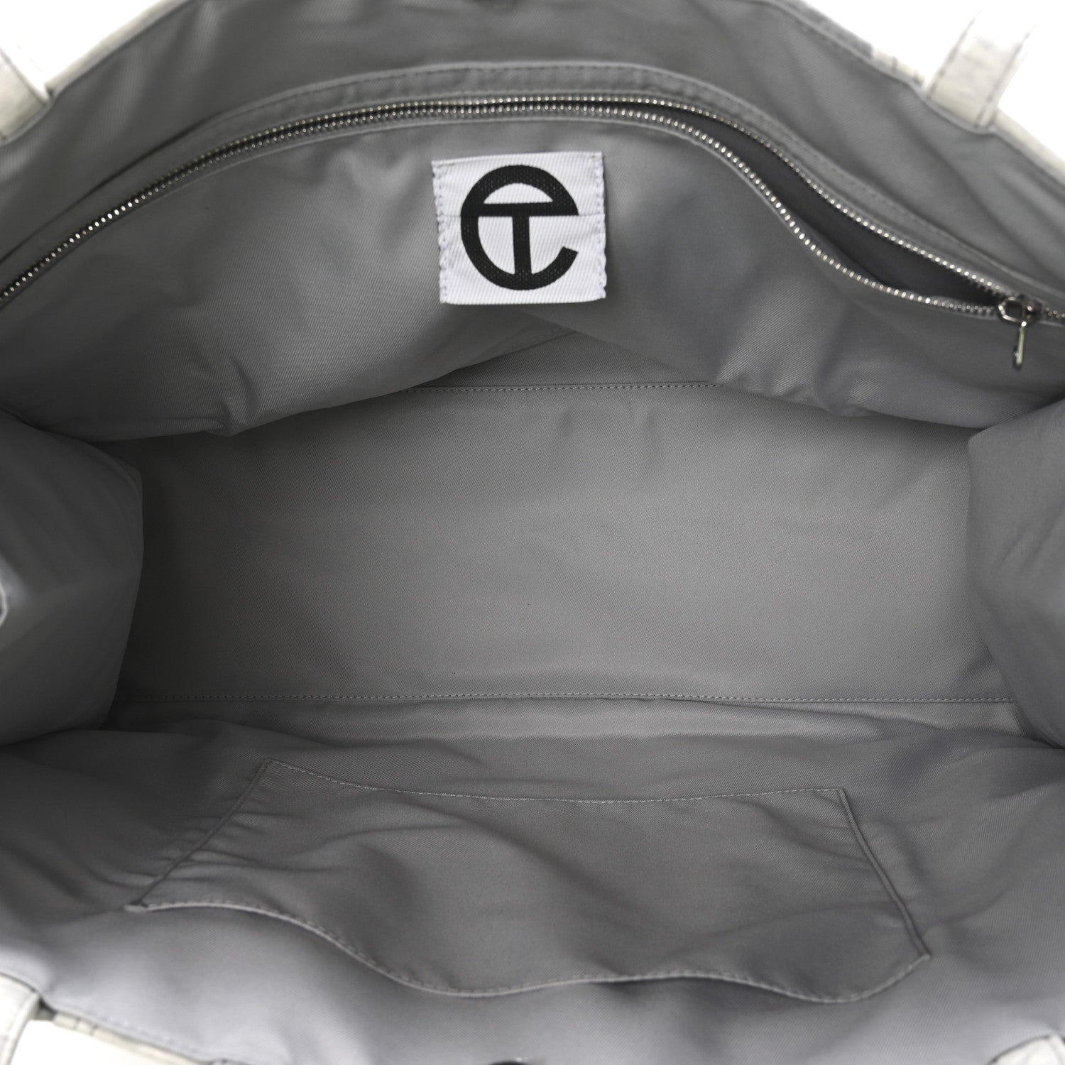 Telfar Jersey Large Camo Shopping Bag Heather Grey 4 of 9