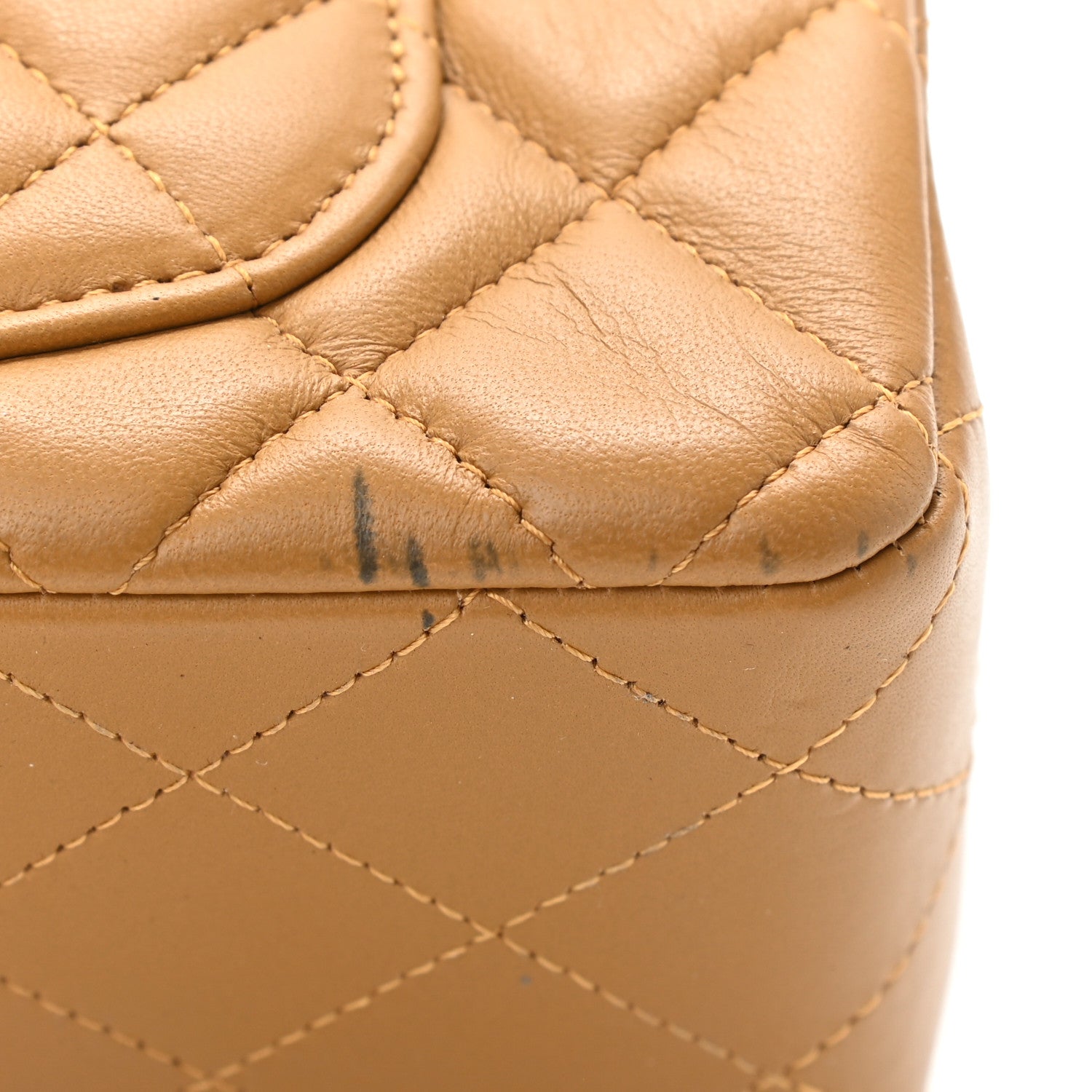 Chanel Lambskin Quilted Mini Rectangular Flap Camel 12 of 12