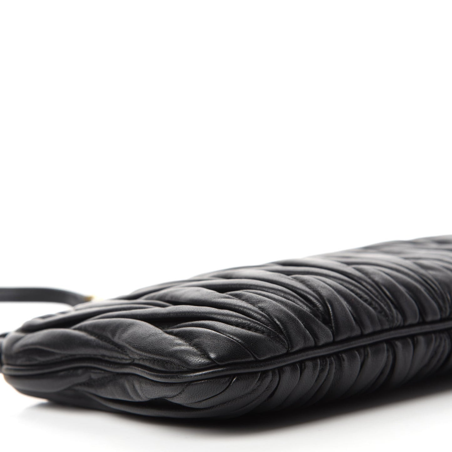 Nappa Matelasse Crossbody Clutch Black