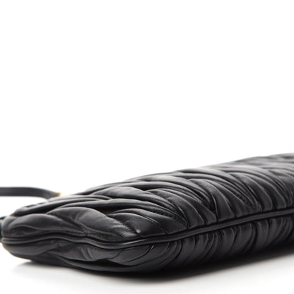 Miu Miu Nappa Matelasse Crossbody Clutch Black 6 of 10