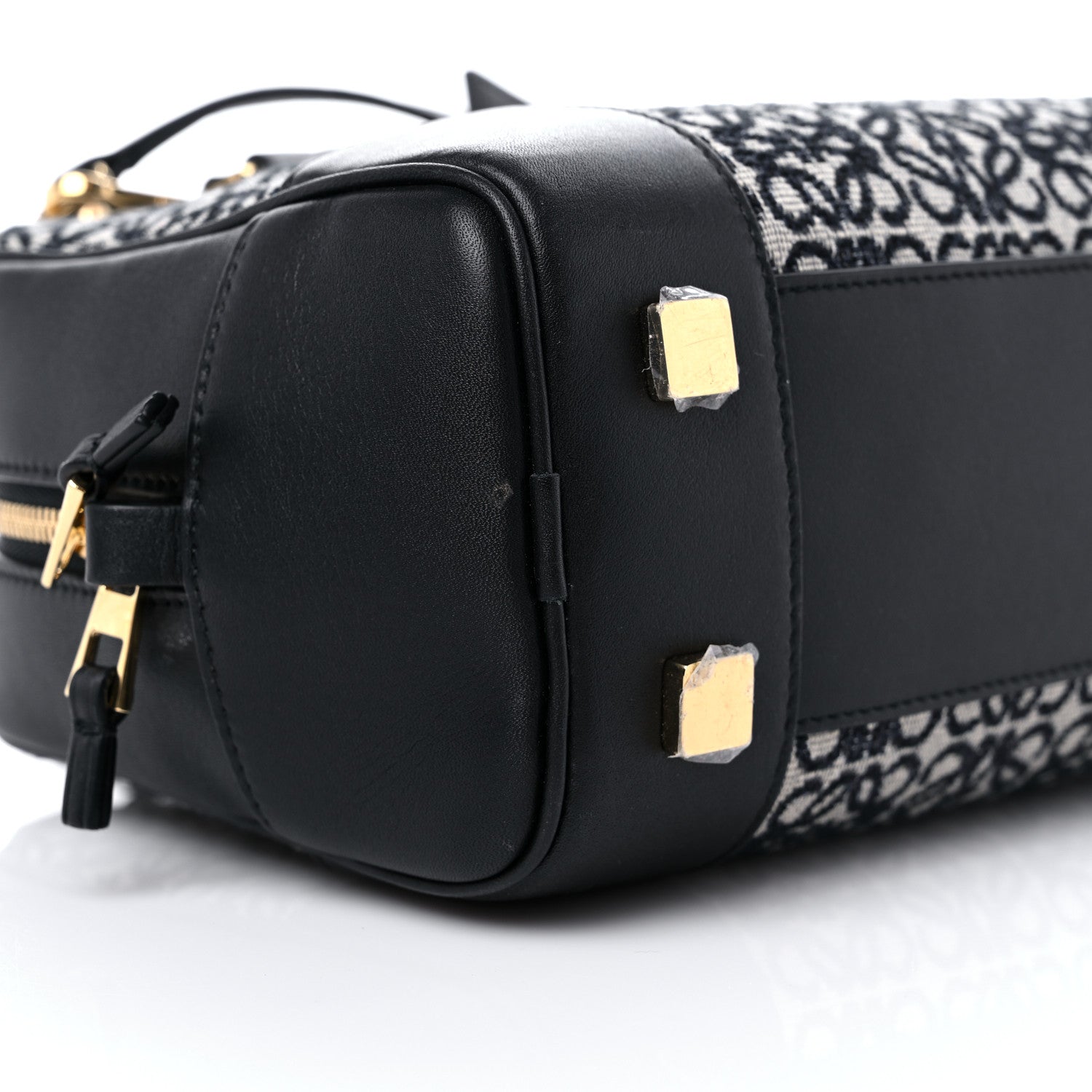 Loewe Jacquard Anagram Calfskin Amazona 23 Black Navy 6 of 9