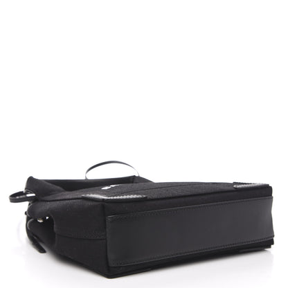Balenciaga Cotton Canvas Calfskin Navy Cabas XS Black 5 of 11