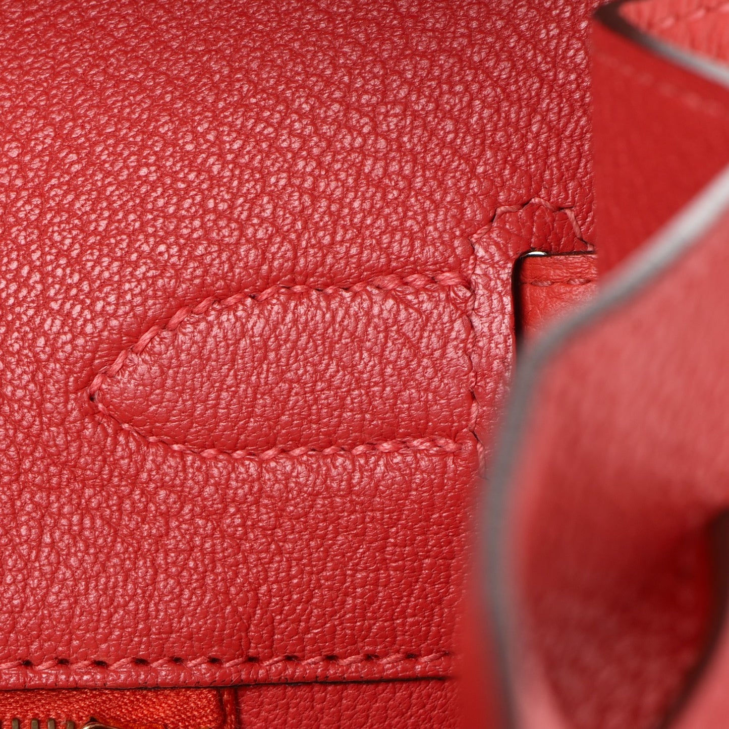 Togo Birkin 35 Rouge Pivoine