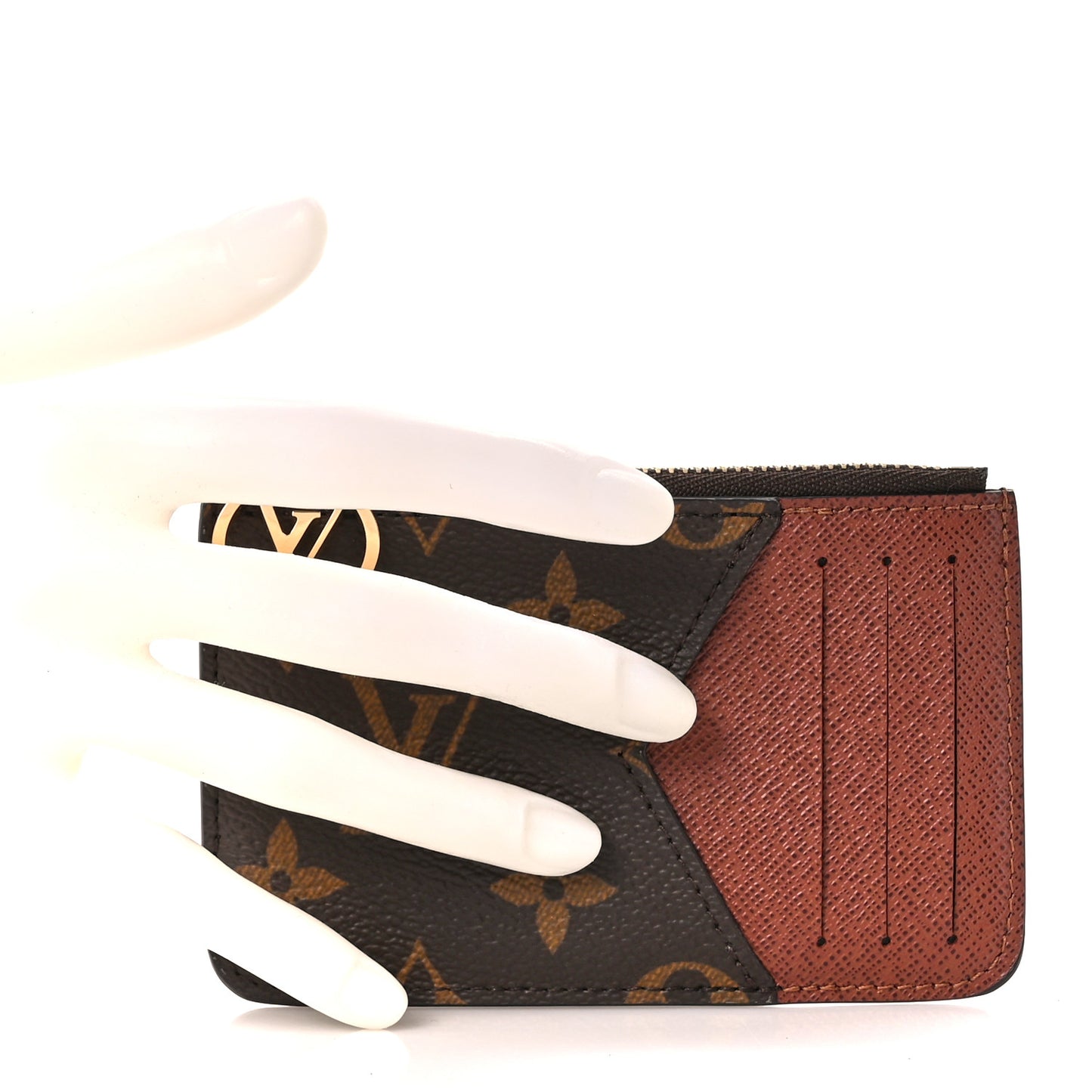 Monogram Zipped Romy Card Holder