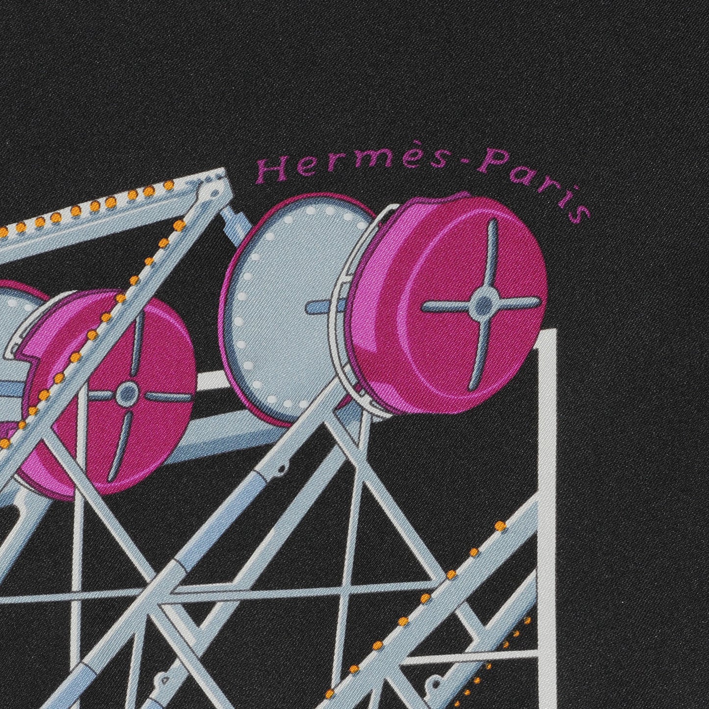 Silk Grande Roue Scarf 90