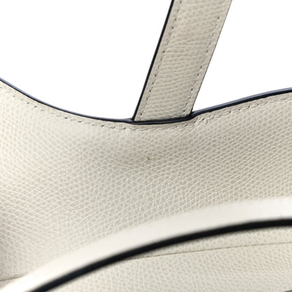 Christian Dior Grained Calfskin Saddle Bag White 14 of 16