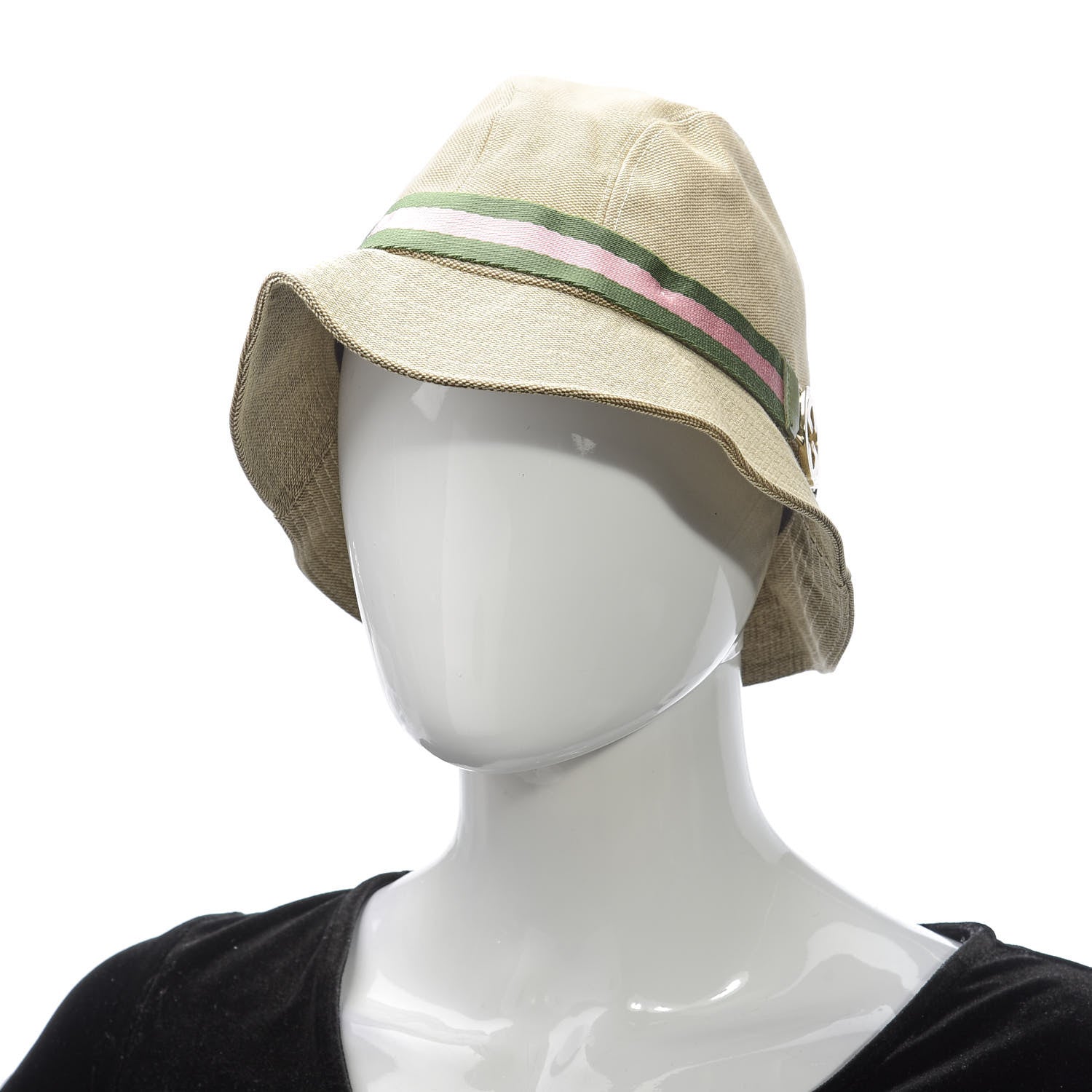 Gucci Nylon Web Interlocking G Bucket Hat M Pink 2 of 5