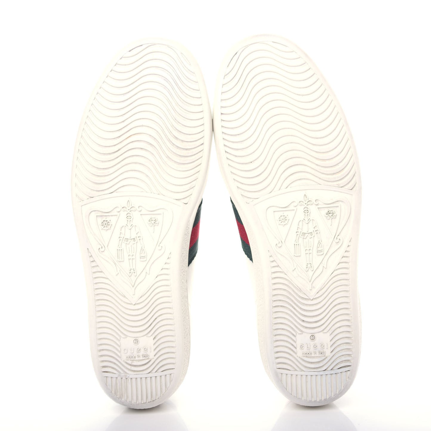Calfskin Ayers Bee Embroidered Womens Ace Sneakers 38 White Green