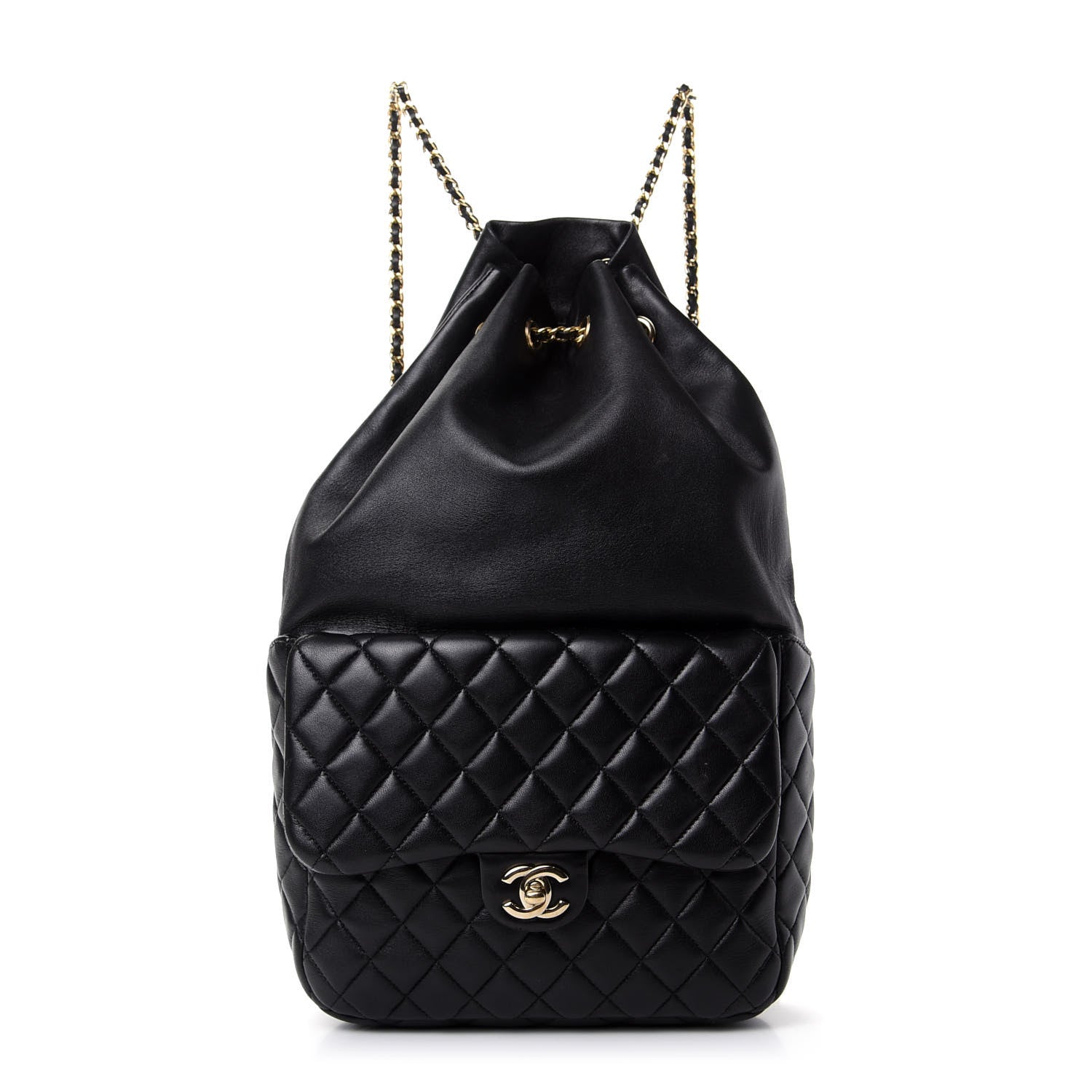 Chanel Lambskin Quilted Large In Seoul Backpack Navy 1 of 9