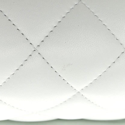 Chanel Lambskin Quilted Jumbo Double Flap Light Green 11 of 11