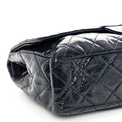 Chanel Distressed Patent Quilted 2.55 Reissue 226 Flap Navy 9 of 10
