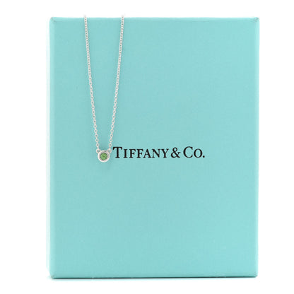 Tiffany Sterling Silver Tsavorite Elsa Peretti Color By The Yard Necklace 6 of 6