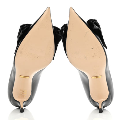 Gucci Nappa Queen Margaret Mid Heel Pumps 38 Black 5 of 11