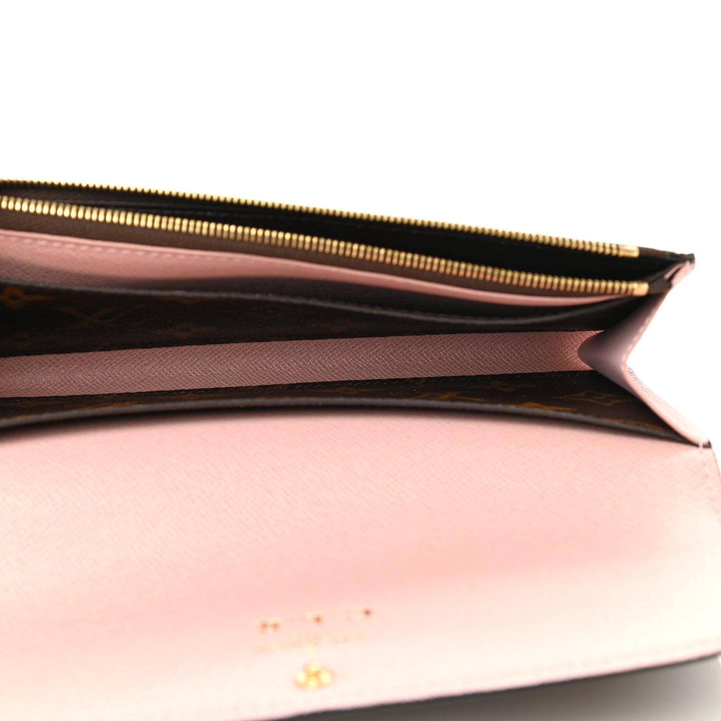 Monogram Emilie Wallet Rose Ballerine