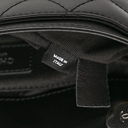 Chanel Calfskin Quilted CC Uniform Flap Belt Bag Black 8 of 11