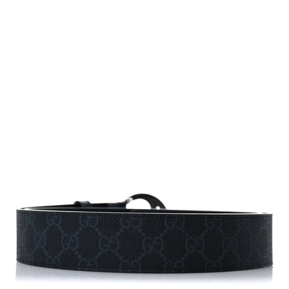 Gucci GG Supreme Monogram Ciny Lux Calfskin Blondie 40mm Belt 110 44 Black 2 of 4