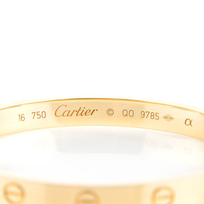 Cartier 18K Yellow Gold LOVE Bracelet 16 4 of 5