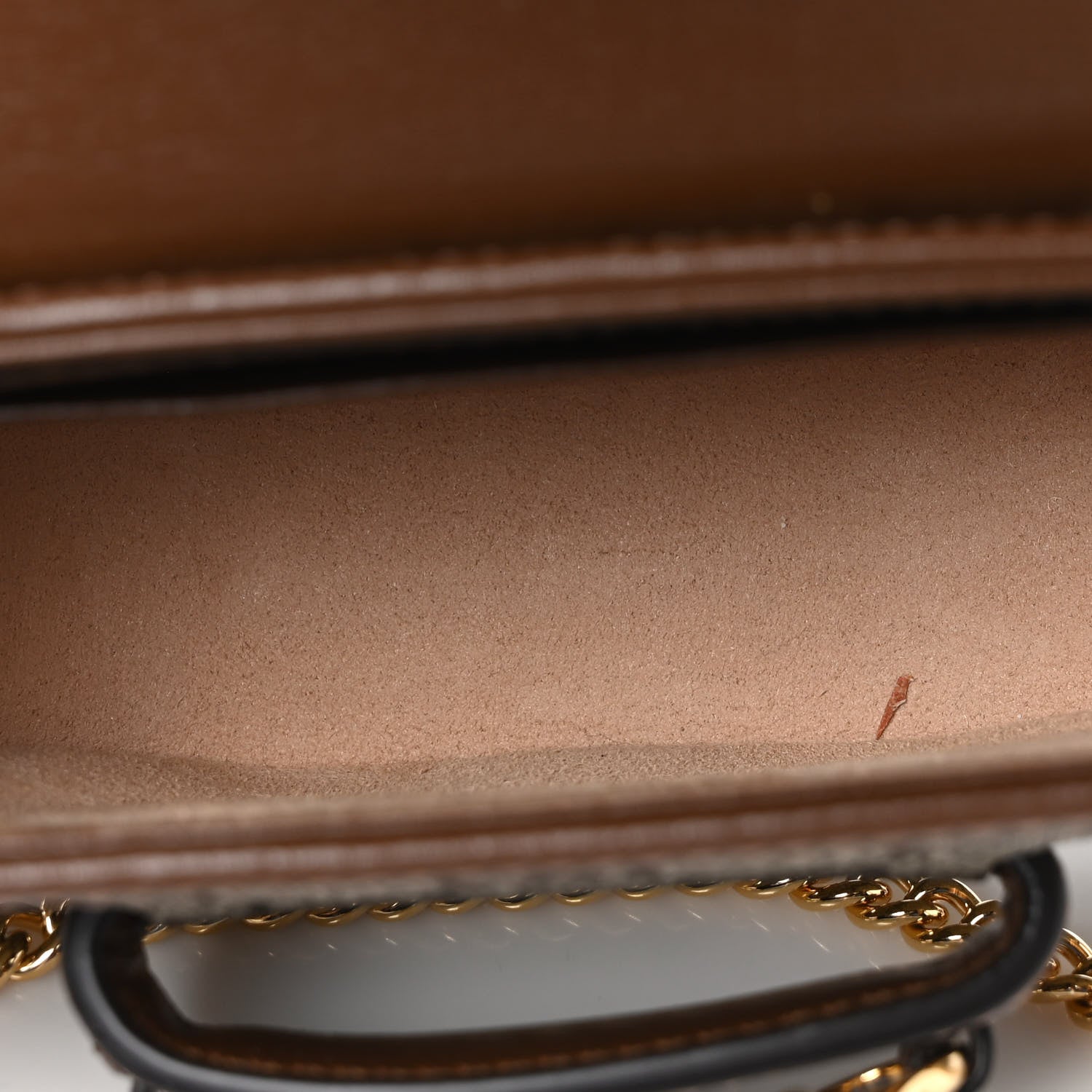 Gucci GG Supreme Monogram Azalea Calfskin Web Horsebit 1955 Wallet On Strap Beige Ebony Brown Sugar 5 of 8