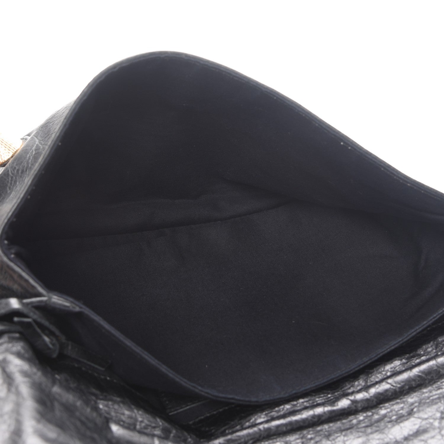 Balenciaga Agneau Giant 21 Gold Hardware Envelope Clutch Black 5 of 7