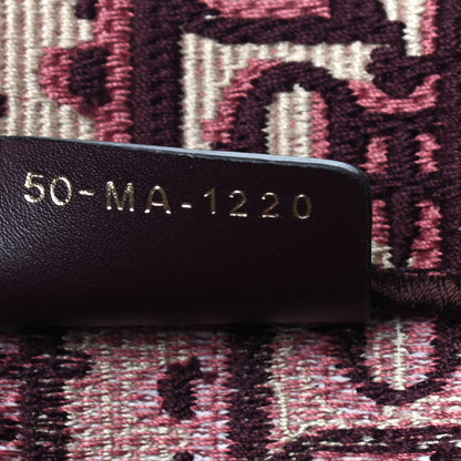 Christian Dior Oblique Medium Book Tote Burgundy Multicolor 9 of 10