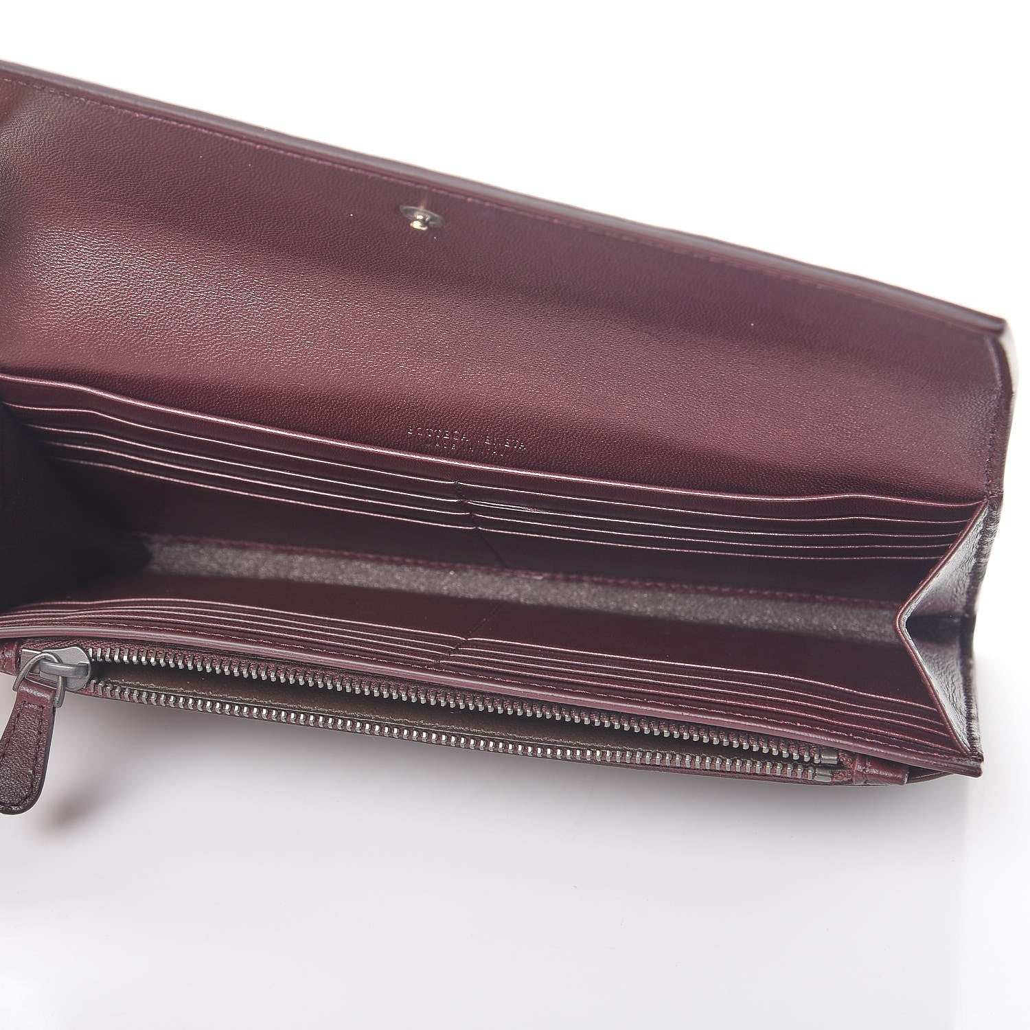Bottega Veneta Nappa Intrecciato Continental Wallet Dark Barolo 5 of 10