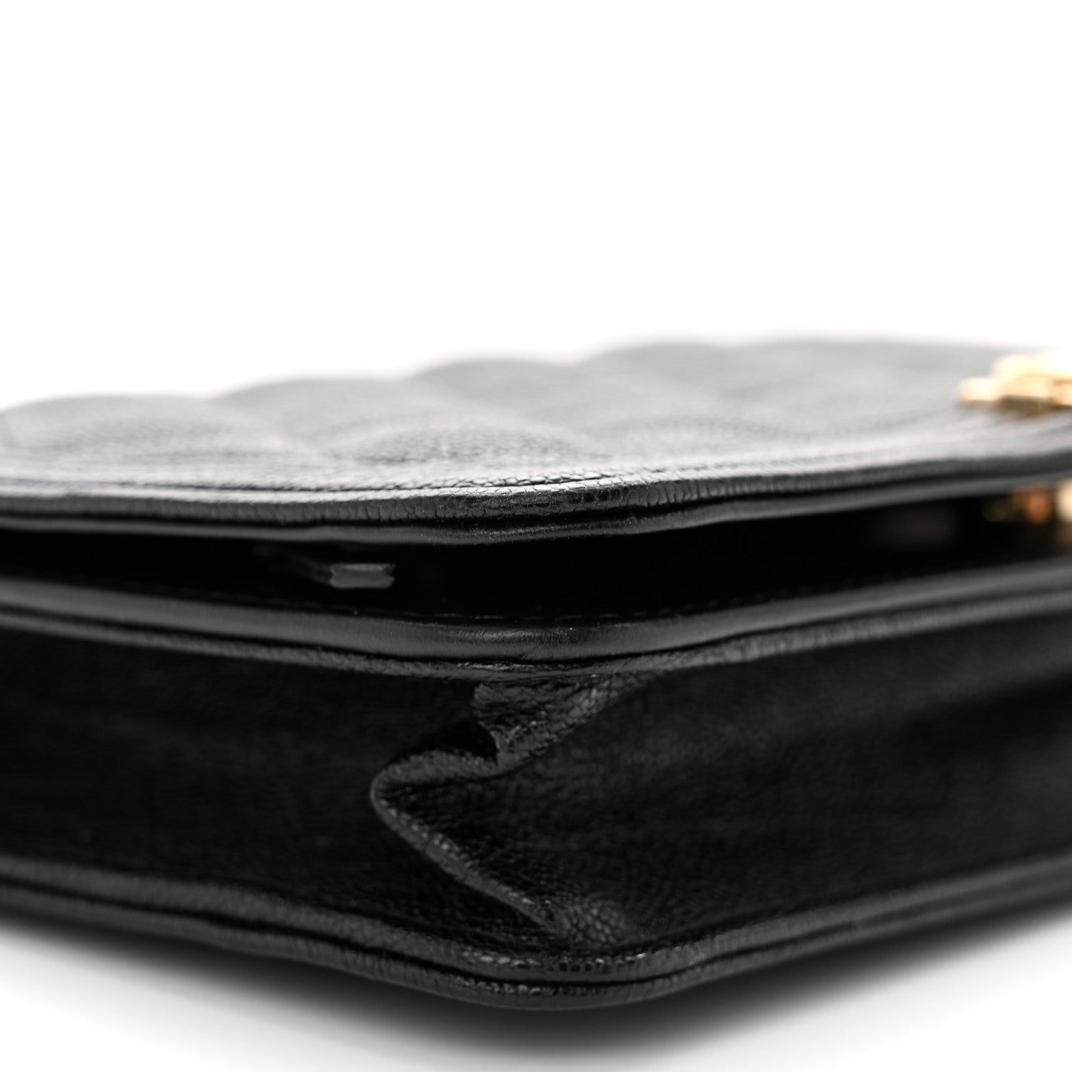 Chanel Caviar Quilted Boy Wallet On Chain WOC Black 10 of 12