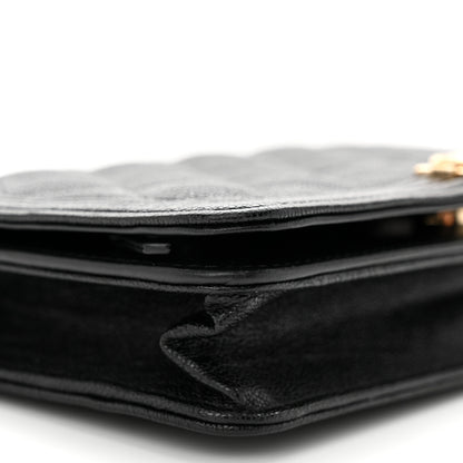 Chanel Caviar Quilted Boy Wallet On Chain WOC Black 10 of 12