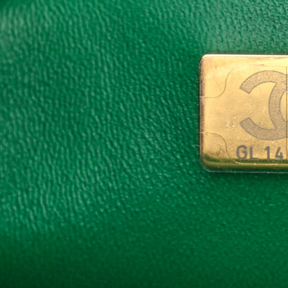 Chanel Lambskin Quilted Mini Top Handle Rectangular Flap Green 7 of 11