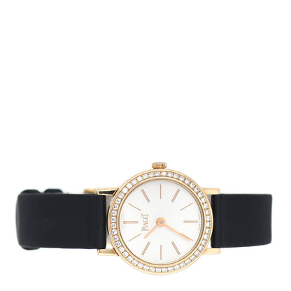 Piaget 18K Yellow Gold Satin Diamond Bezel 24mm Altiplano Quartz Watch 2 of 5
