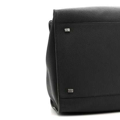 The Row Grained Calfskin Soft Margaux 17 Black 14 of 19