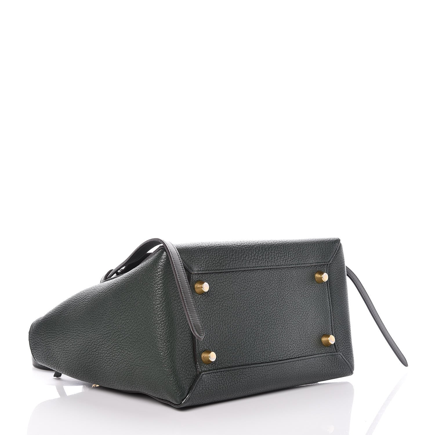 Celine Goatskin Smooth Calfskin Mini Belt Bag Dark Green 4 of 18
