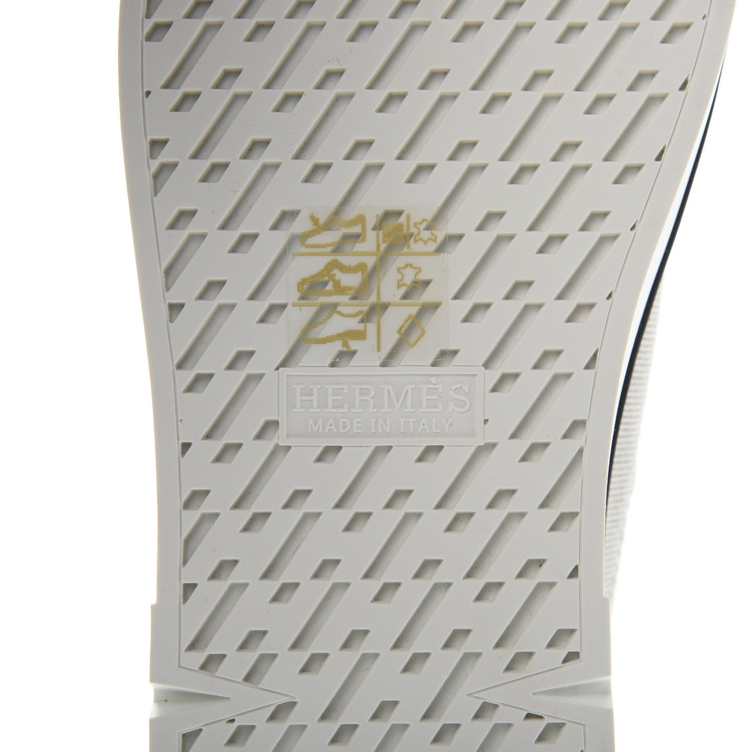 Hermes Canvas Calfskin Womens Voltage Sneakers 37 Prunoir White 7 of 11