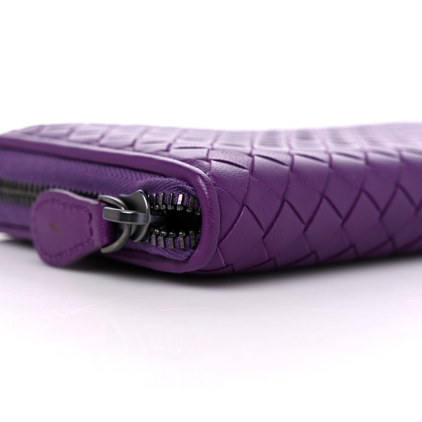 Nappa Intrecciato Zip Around Wallet Monalisa