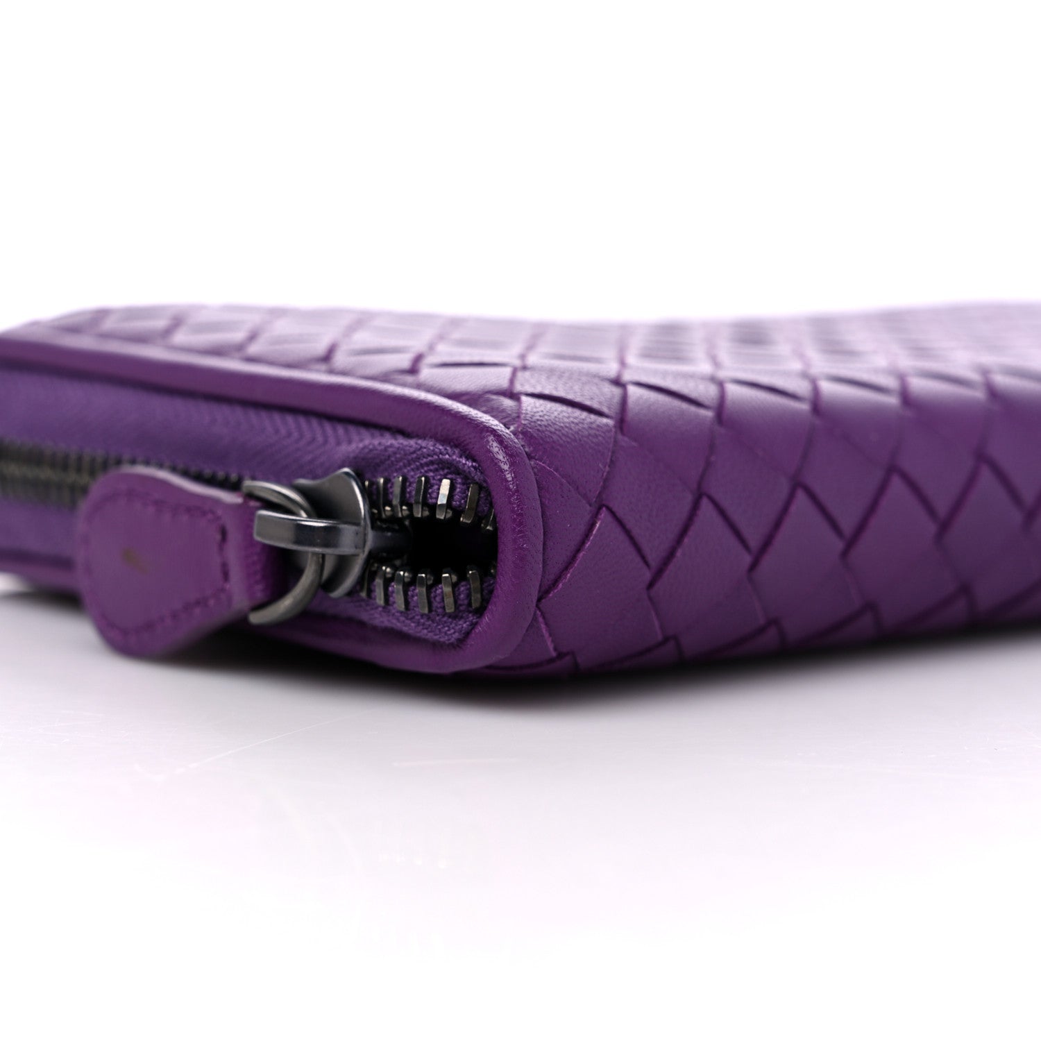 Bottega Veneta Nappa Intrecciato Zip Around Wallet Monalisa 7 of 8