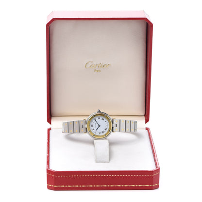 Cartier Stainless Steel 18K Yellow Gold 27mm Santos De Cartier Galbee Quartz Watch 6 of 6