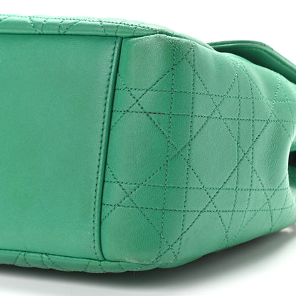 Christian Dior Lambskin Cannage Large Miss Dior Flap Green 10 of 13