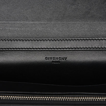 Givenchy Calfskin Striped Pandora Chain Wallet Black 8 of 9