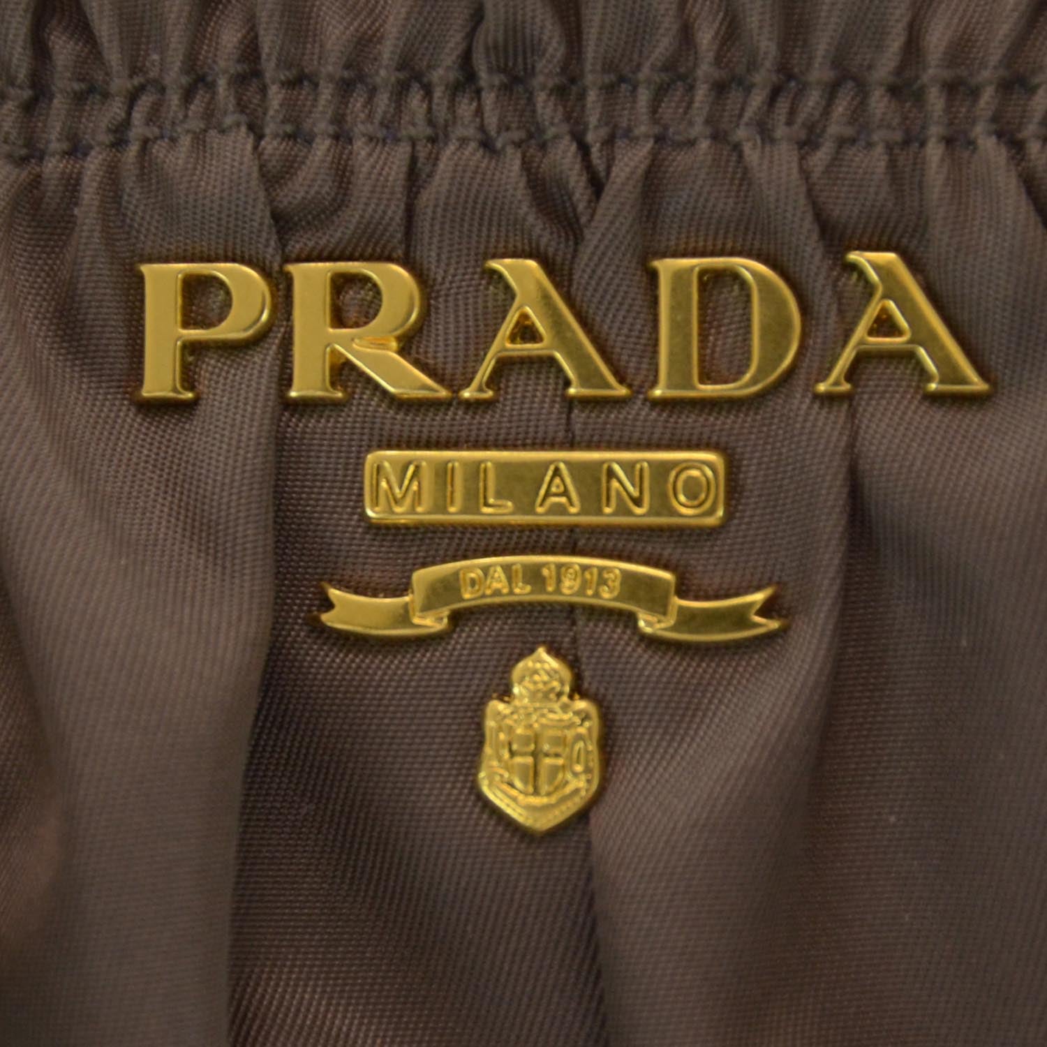 Prada Tessuto Nylon Gaufre Tote Fumo 5 of 7