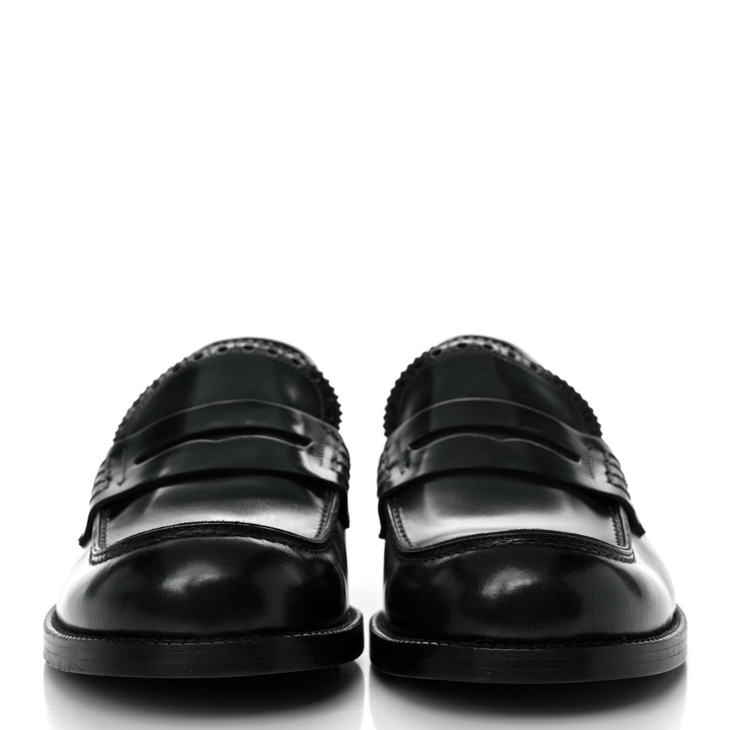 Valentino Garavani Calfskin Rockstud Loafers 40 Black 2 of 15