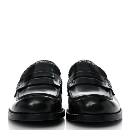 Valentino Garavani Calfskin Rockstud Loafers 40 Black 2 of 15