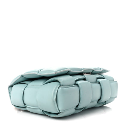 Bottega Veneta Lambskin Maxi Intreccio Padded Chain Cassette Crossbody Bag Spearmint 4 of 12